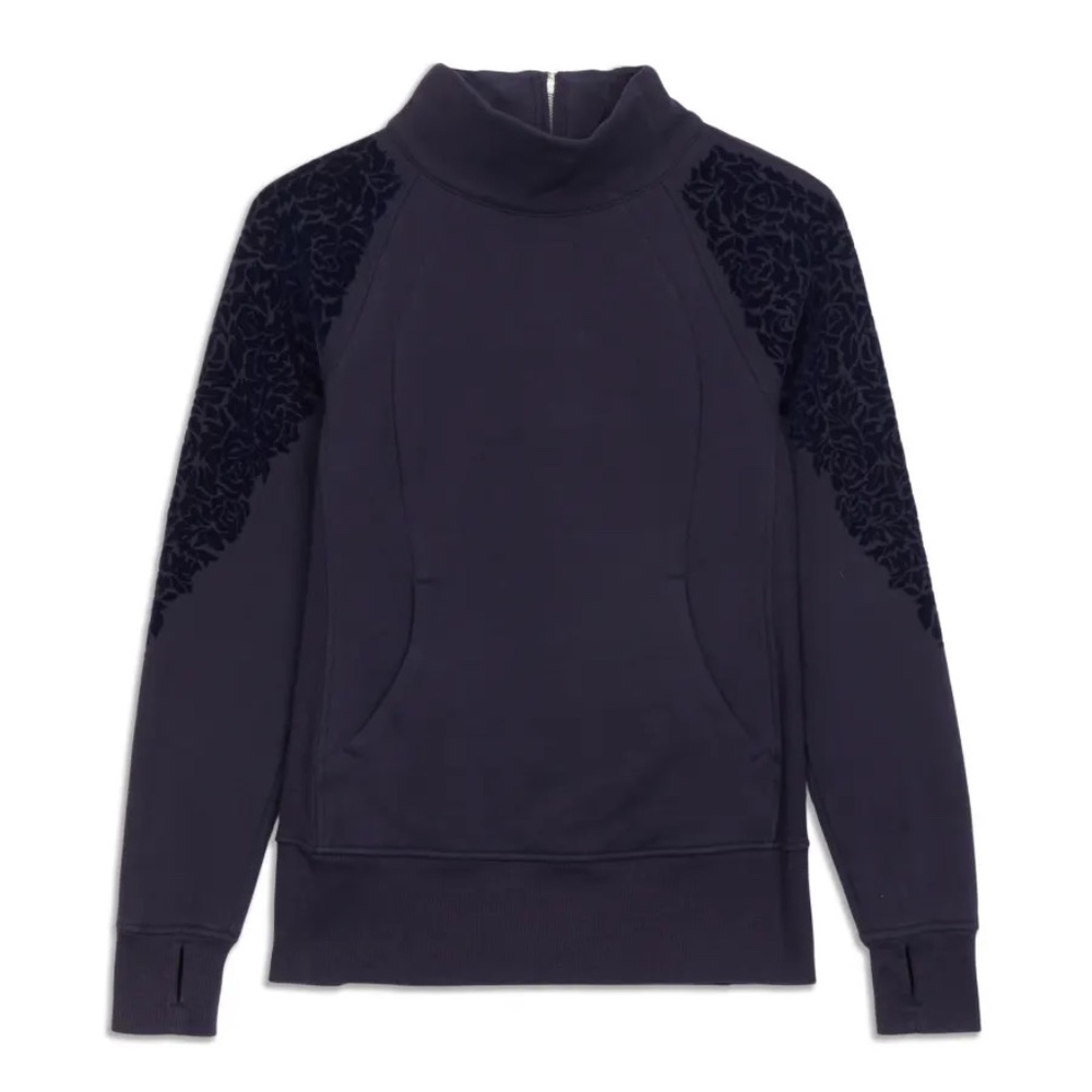 Lululemon "FLORAL FLOCK" Pullover Sweatshirt, Size 6 - WORN ONCE